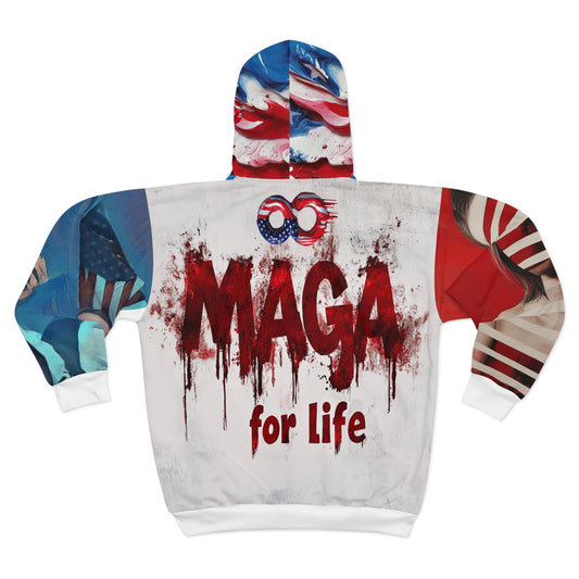 MAGA FOR LIFE UNISEX HOODIE